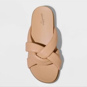 NEW Women’s Cosette Padded Slide Sandals - Tan Size 9